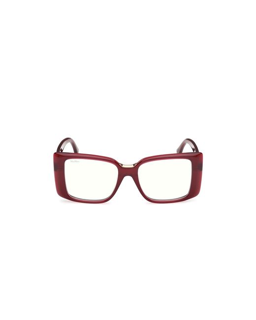 Max Mara Black Mm5231-B 069 Optical Frames Acetate Squared Normal