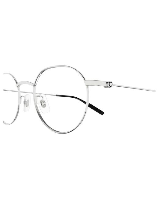 Montblanc Black Mb0317Oa 001 Optical Frames Titanium Transparent Round for men