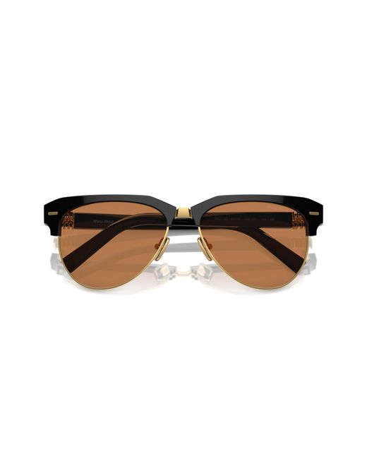 Miu Miu Black Mu 09Zs 1Ab2Z1 Sunglasses Acetate Pilot Normal