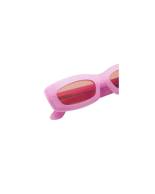 Retrosuperfuture Pink R68 Zaga Sunglasses Acetate Squared Normal