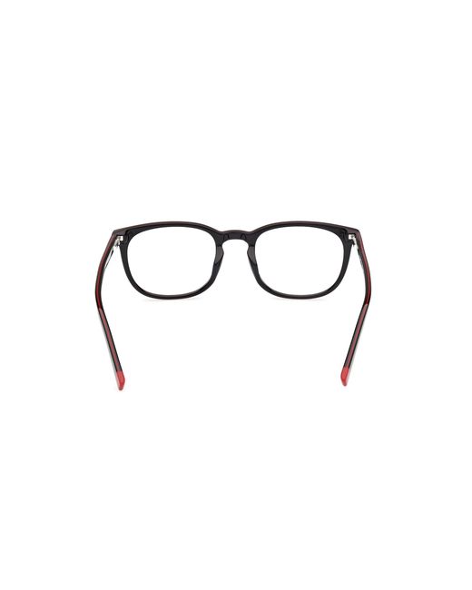 Timberland Black Tb50096-H 001 Optical Frames Acetate Round Normal for men