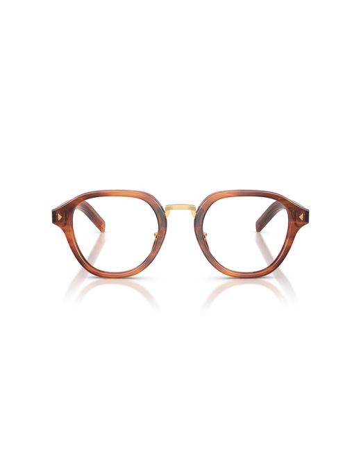 Prada Black Pr C05V 27F1O1 Optical Frames Acetate Pantos Normal for men