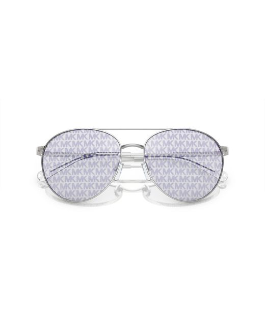 Michael Kors Black Mk1138 Arches 1153R0 Sunglasses Metal Pilot Normal
