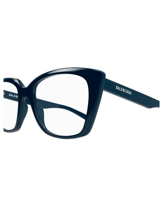 Balenciaga Black Bb0062O 007 Optical Frames Acetate Transparent Cat Eye