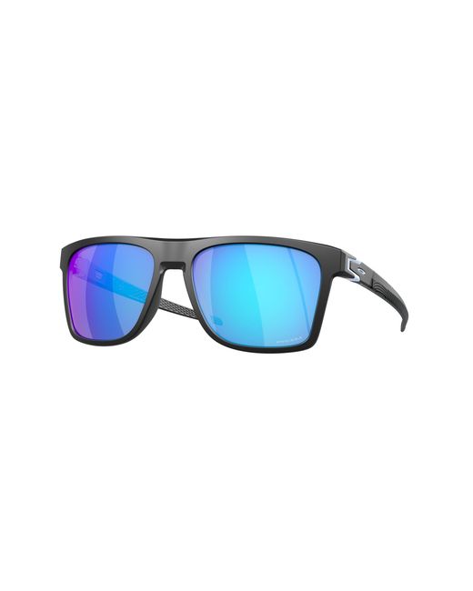 Oakley Blue Oo9100 910012 Sunglasses Plastic Squared Normal Prizm for men