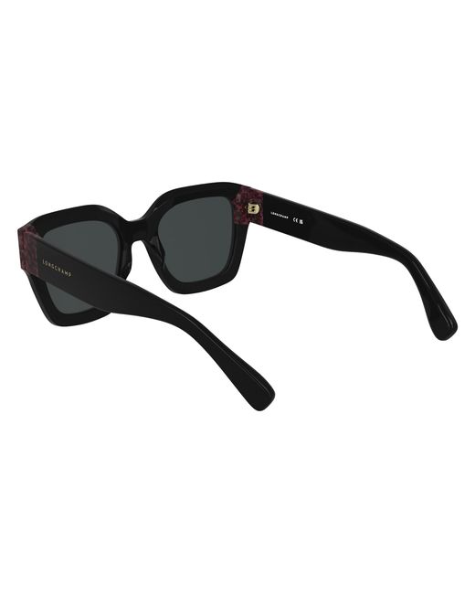 Longchamp Black Lo771S 013 Sunglasses Acetate Squared Normal