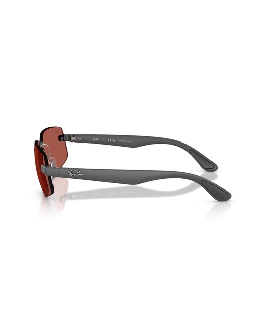 Ray-Ban Black Rb4475 Polarized S Lenses Sunglasses Frame Polarized Red Lenses Polarized
