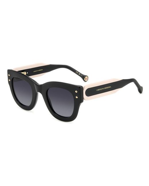 Carolina Herrera Black Her 0222/S 3H2/9O Sunglasses Bio-Cecid Squared Shaded