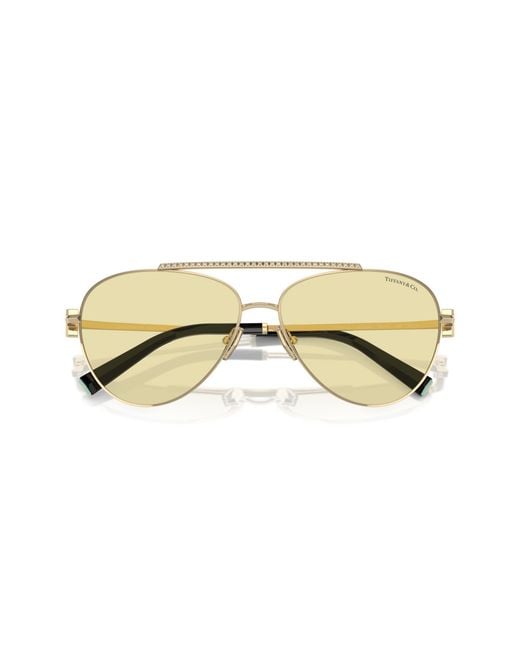 Tiffany & Co Black Tf3101B 6210M4 Sunglasses Steel Pilot Photochromatic