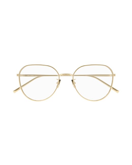 Saint Laurent Black Sl 484 003 Optical Frames Metal Round
