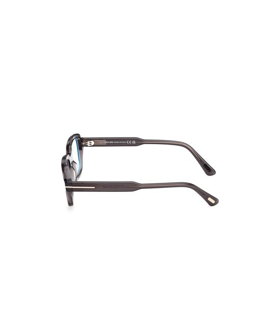 Tom Ford Black Ft6123-B 020 Optical Frames Acetate Geometric Normal for men