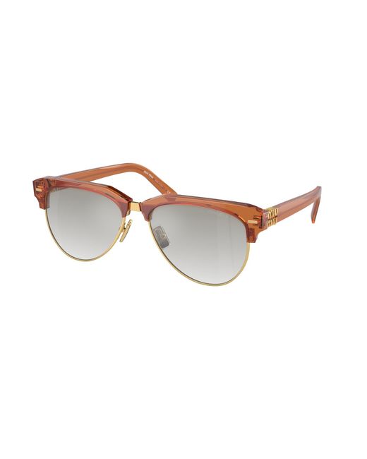 Miu Miu Black Mu 09Zs 15T8K1 Sunglasses Acetate Pilot Normal Shaded