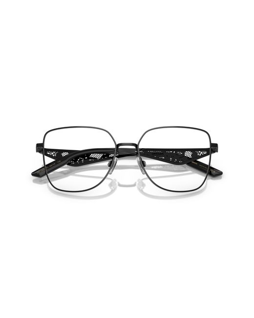 Dolce & Gabbana Black Dg1358 01 Optical Frames Metal Transparent Squared Normal