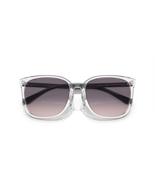 Vogue Eyewear Black Vo5537Sd W74536 Sunglasses Acetate Squared Normal Shaded