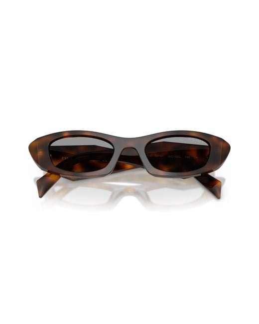 Prada Black Pr B16S 20D50Q Sunglasses Acetate Round Normal