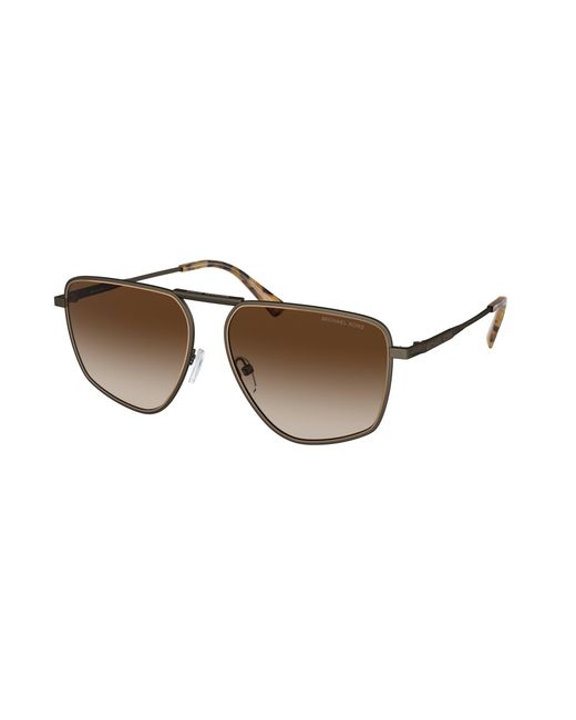 Michael Kors Black Mk1153 Silverton 100113 Sunglasses Metal Pilot Normal Shaded for men