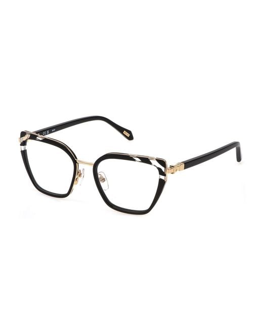 Just Cavalli Black Vjc071 0Z50 Optical Frames Metal Squared