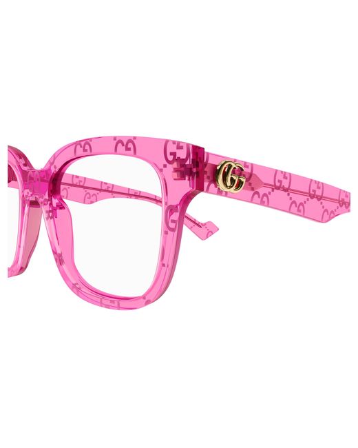 Gucci Black Gg0958O 011 Optical Frames Acetate Transparent Squared