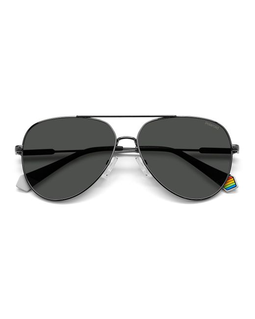 Polaroid Black Pld 6187/S Kj1/M9 Sunglasses Metal Pilot Polarized