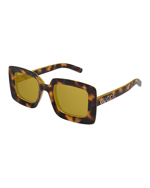 Gucci Black Gg1718S 002 Sunglasses Injected Squared