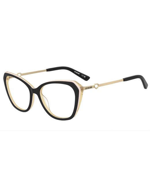 Moschino Black Mol653 Sze Optical Frames Acetate Squared Normal
