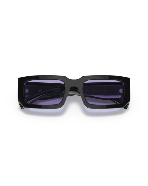 Prada Black Pr 06Ys 02Z01O Sunglasses Acetate Squared Normal for men