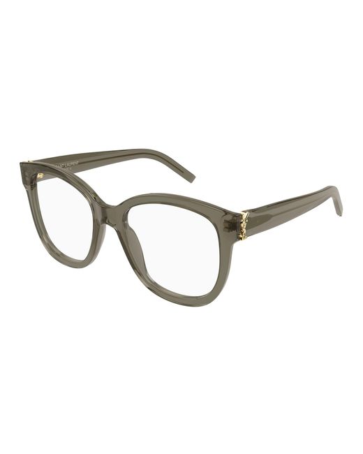 Saint Laurent Black Sl M97 010 Optical Frames Acetate Transparent Squared