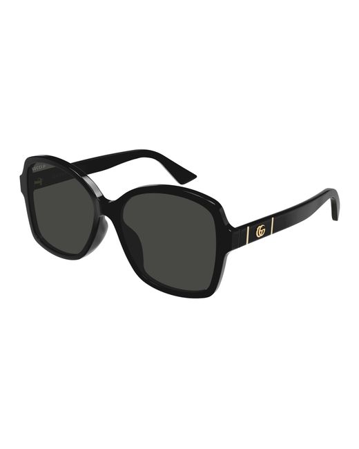 Gucci Black Gg0765Sa 005 Sunglasses Injected Squared