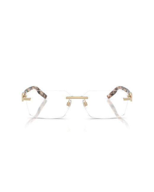 Dolce & Gabbana Black Dg1361 488 Optical Frames Metal Transparent Squared Normal for men