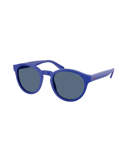 Polo Ralph Lauren Blue Ph4192 532980 Sunglasses Acetate Round Normal for men