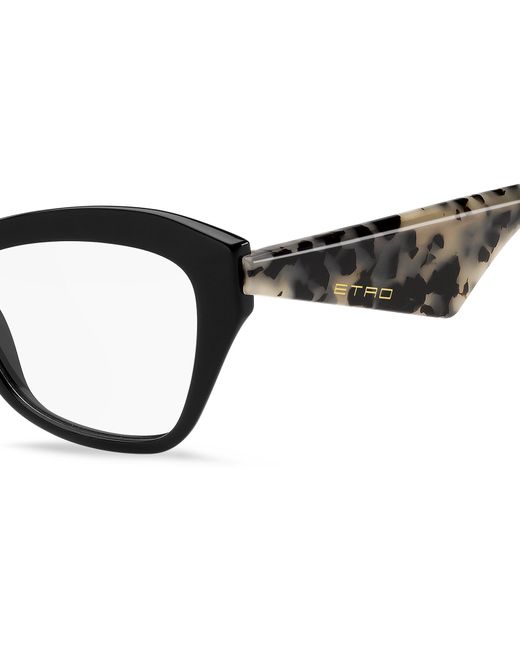 Etro Black 0046 Tcb Optical Frames Acetate Squared Normal
