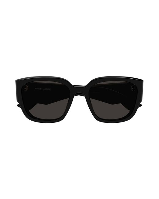 McQueen Black Am0468S 001 Sunglasses Acetate Squared