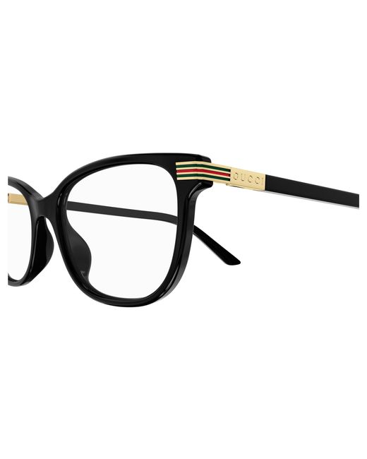 Gucci Black Gg1451O 004 Optical Frames Acetate Transparent Cat Eye