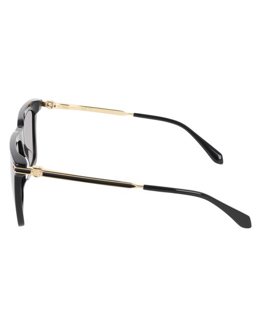 Ferragamo Black Sf2077Slbi 001 Sunglasses Acetate Squared Normal Shaded for men