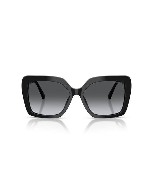 Swarovski Black Sk6049 1001T3 Sunglasses Acetate Butterfly Polarized Shaded