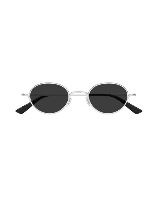 McQueen Black Am0562S 001 Sunglasses Metal Round