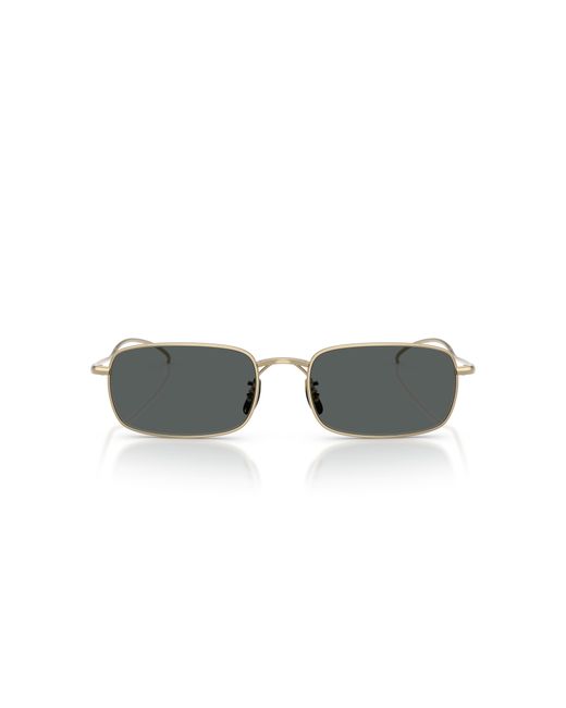 Oliver Peoples Black Ov1364St Tk-14 5035P2 Sunglasses Titanium Squared Polarized