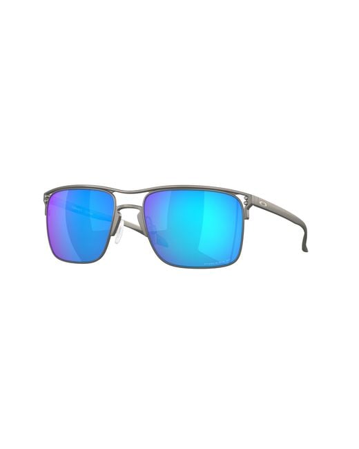 Oakley Blue Oo6048 Holbrook Ti 604804 Sunglasses Titanium Squared Polarized Prizm for men