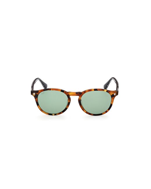 Web Black We0328 56N Sunglasses Acetate Round Normal