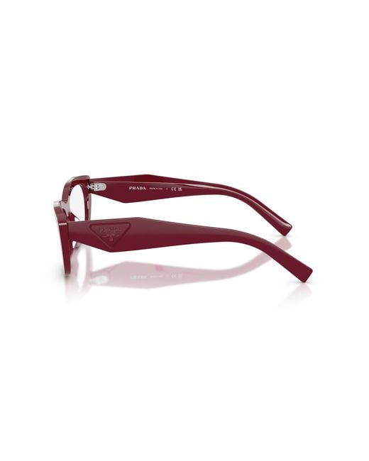 Prada Black Pr D09V 23L1O1 Optical Frames Acetate Transparent Geometric Normal