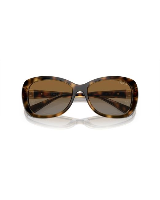 Vogue Eyewear Black Vo2943Sb W656T5 Sunglasses Injected Butterfly Polarized Shaded