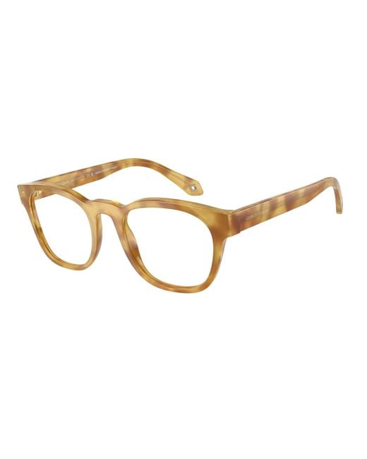 Giorgio Armani Black Ar7242 5979 Optical Frames Acetate Transparent Squared Normal for men