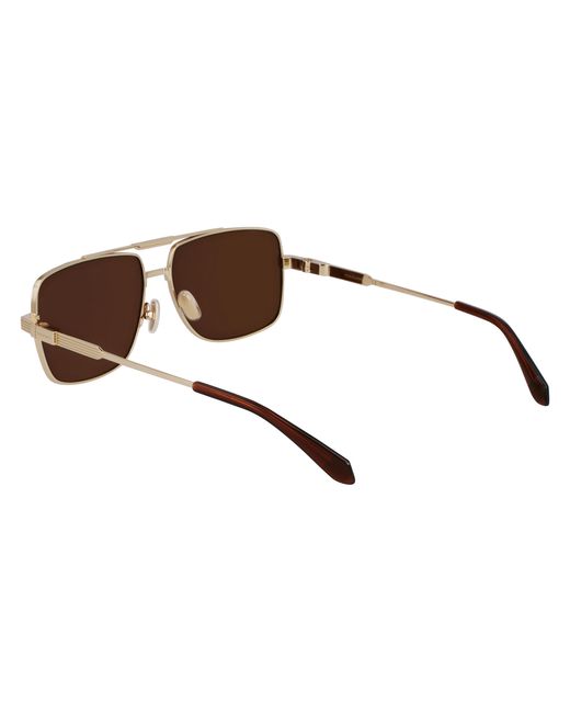 Ferragamo Black Sf318Sp 710 Sunglasses Titanium Squared Normal for men