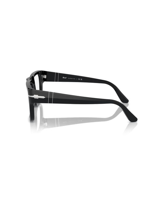 Persol Black Po3348V 95 Optical Frames Acetate Transparent Squared Normal