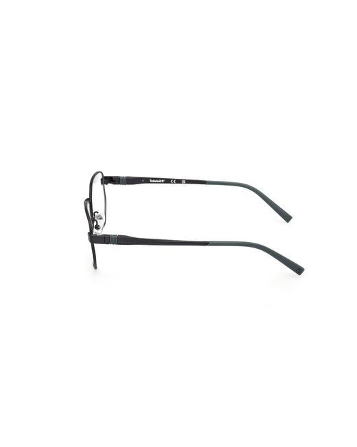 Timberland Black Tb50082 002 Optical Frames Metal Geometric Normal for men