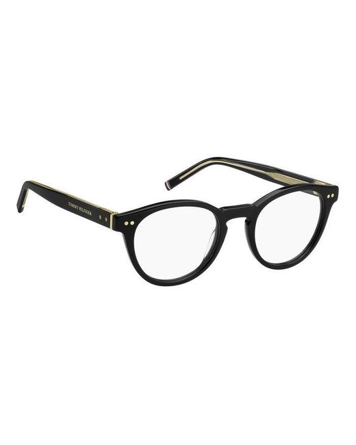 Tommy Hilfiger Black Th 1984 807 Optical Frames Bio-Cecid Round for men
