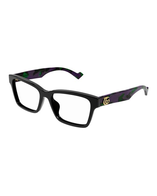 Gucci Black Gg1476Ok 003 Optical Frames Acetate Transparent Squared