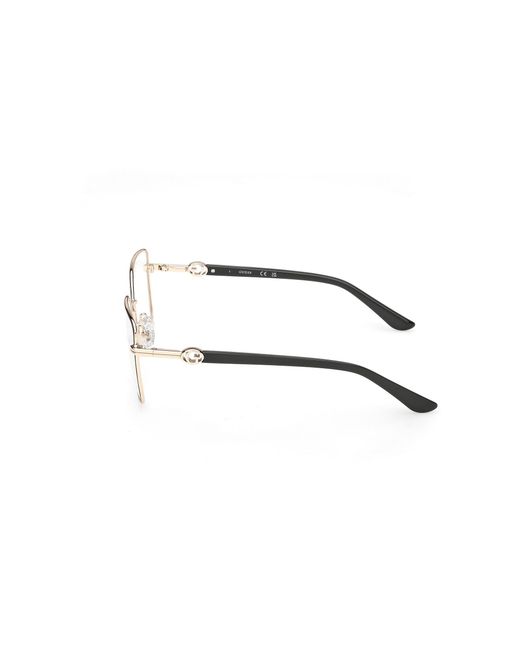 Guess Black Gu50313 096 Optical Frames Metal Squared Normal