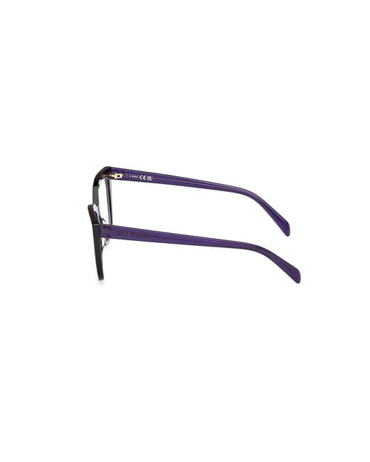Emilio Pucci Black Ep5251 092 Optical Frames Acetate Squared Normal