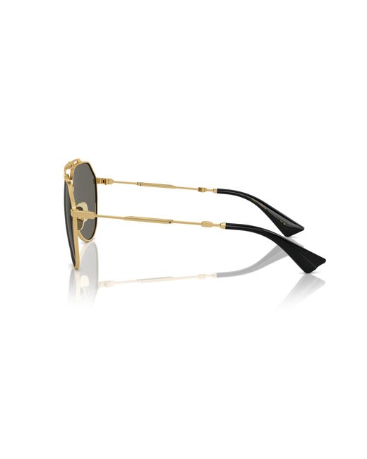Dolce & Gabbana Black Dg2302 02/R5 Sunglasses Metal Pilot Normal for men